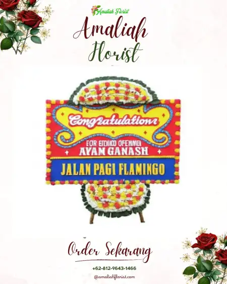 Sewa Papan Bunga Menang